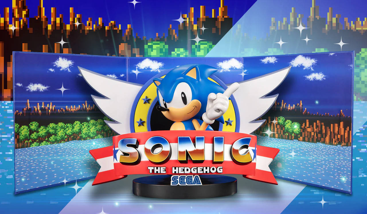 «Быстрее бегом!»: First 4 Figures начала предзаказ на статую с титульного экрана Sonic the Hedgehog